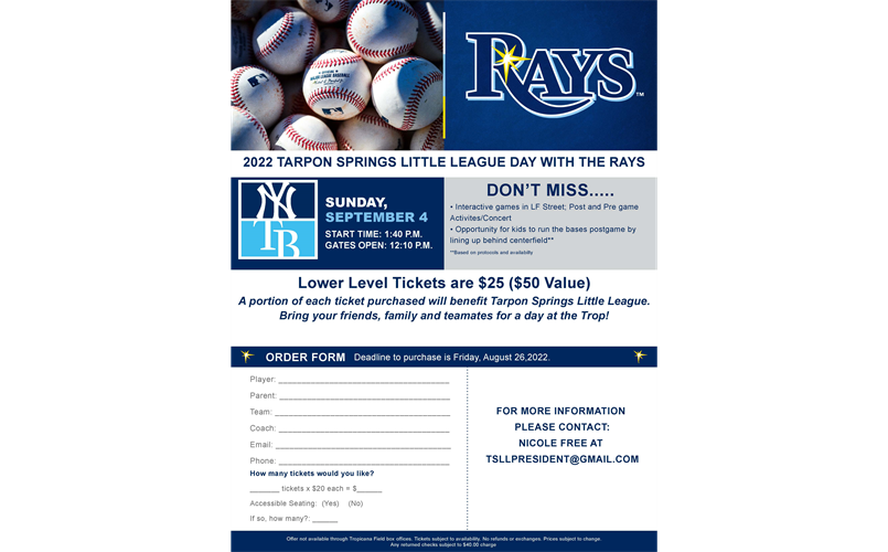 TSLL Day with the Rays!