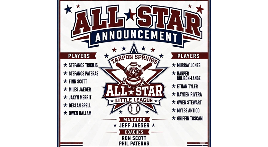 TARPON SPRINGS 2026 All Stars